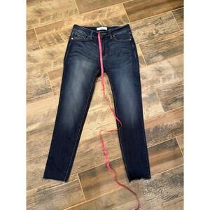 Kancan Jean 9/28 raw edge hem